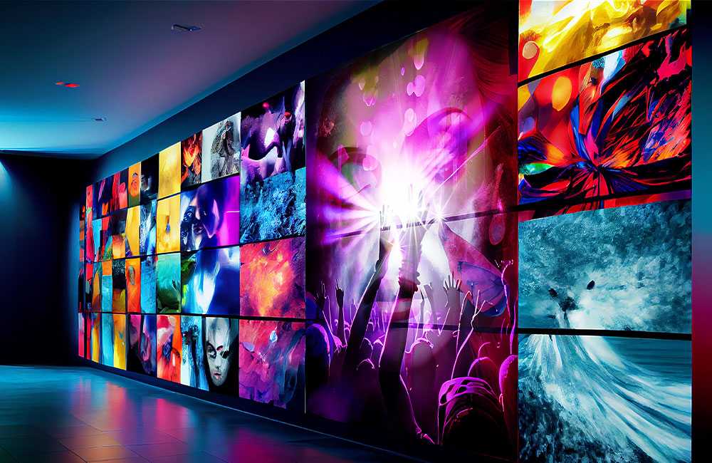 Custom modular LED wall