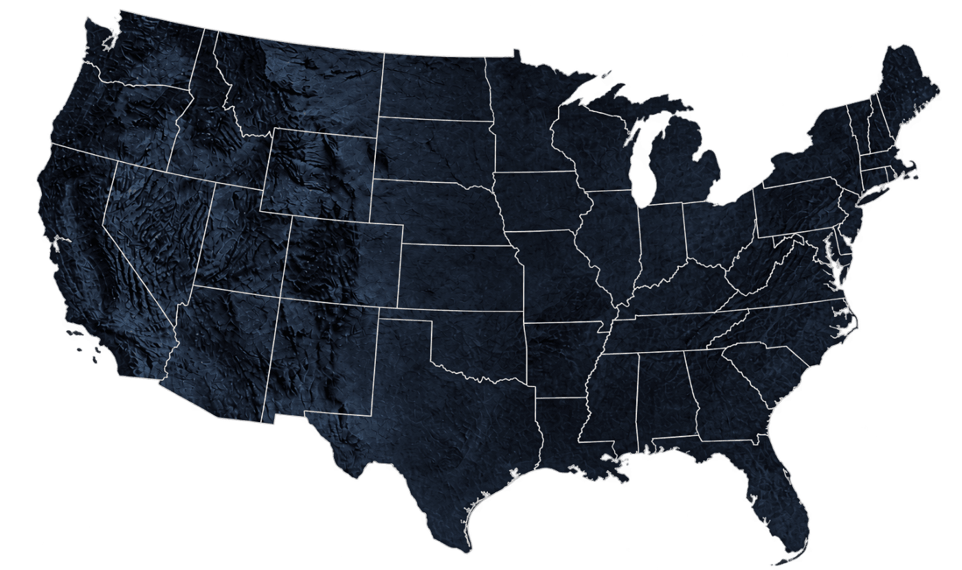 Map of Showtime LED project locations centred on Kansas City
