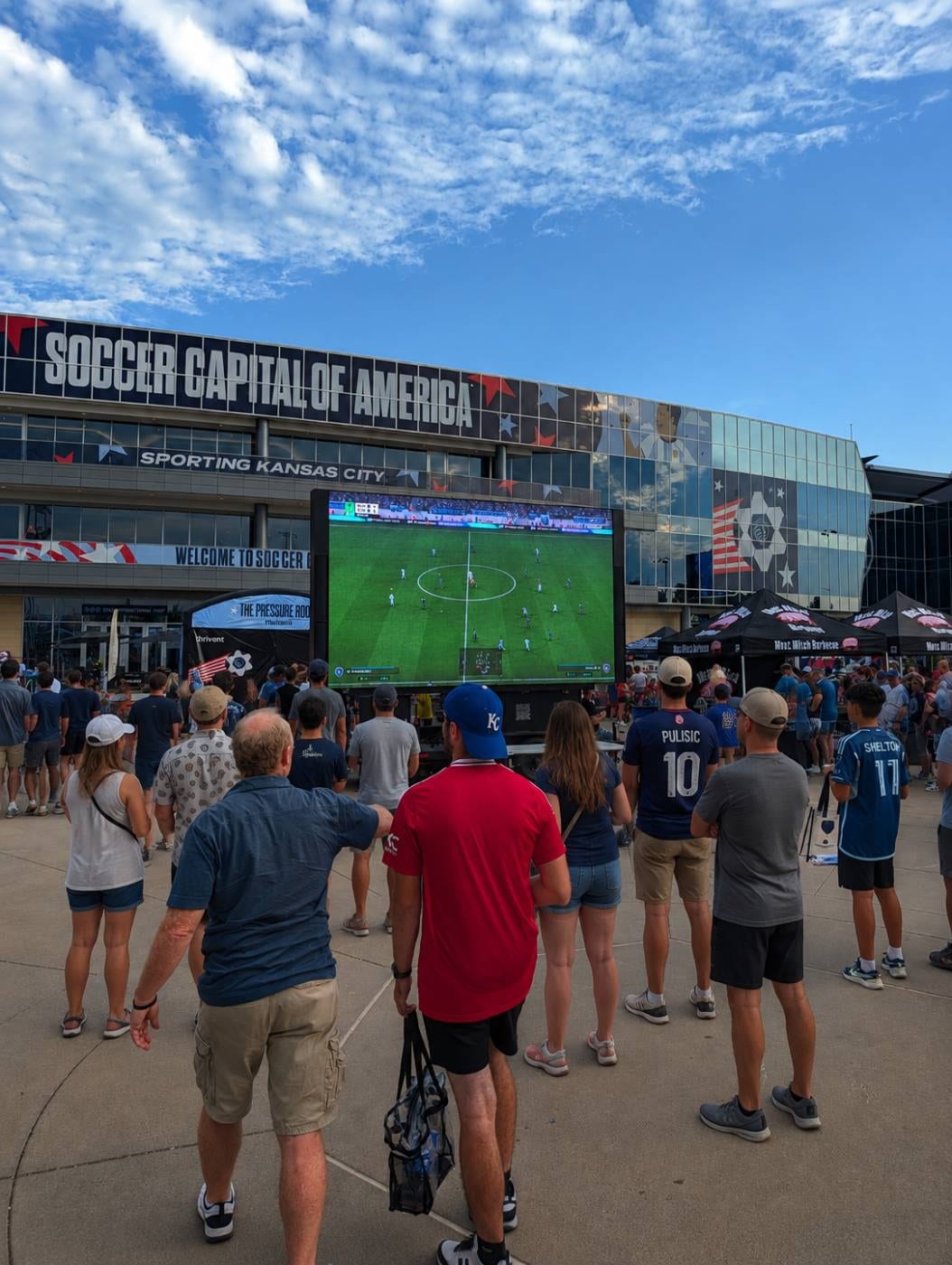 Showtime 16′ × 9′ mobile LED screen at a Sporting Kansas City fan event